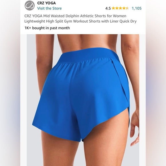 CRZ Mid-waisted dolphin running shorts! - Picture 2 of 3